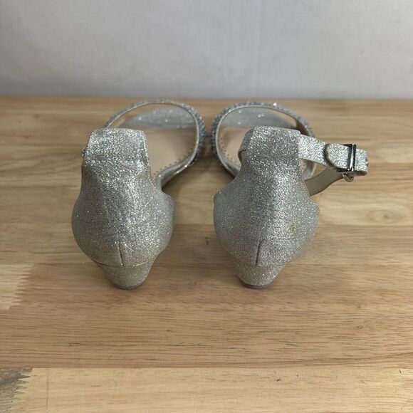 Charter Club Gippi Silver Sparkle Wedge Sandals size 6.5M - Picture 3 of 13